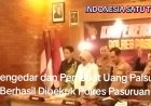 Pengedar dan Pembuat Uang Palsu Dibekuk Polres Pasuruan